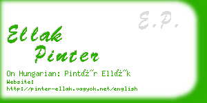 ellak pinter business card